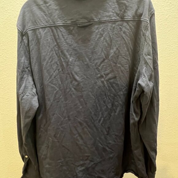 Untuckit Mens' Lester Knit Button down Shirt Blue size XXL - Picture 6 of 6